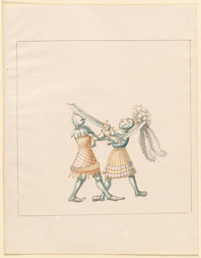 Freydal، The Book of Jousts and Tournament of Emperor Maximilian I: Combats ... لوحة 154 ، 1515. بواسطة غير معروف