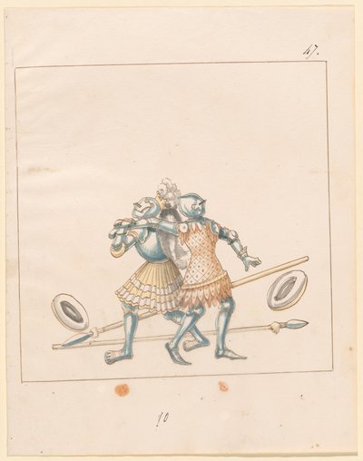 Freydal، The Book of Jousts and Tournament of Emperor Maximilian I: Combats ... لوحة 152 ، ج 1515. بواسطة غير معروف