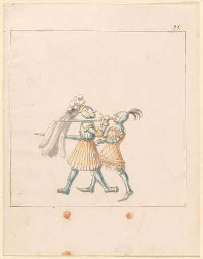 Freydal، The Book of Jousts and Tournament of Emperor Maximilian I: Combats ... لوحة 165 ، 1515. بواسطة غير معروف