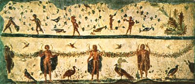 إفريز في قاعة الطعام Triclinium لمنزل Pachachius ، روما ، إيطاليا ، 1928. بواسطة غير معروف