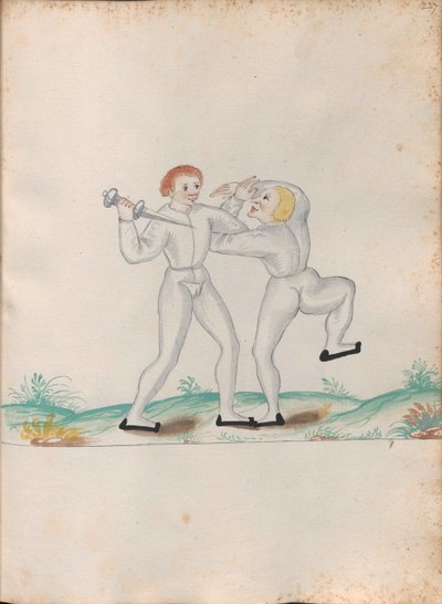 من Schemata varia artis sportsicae et gladiatoriae (مخططات لمختلف الفنون الرياضية والمصارع) بواسطة غير معروف