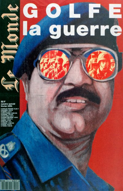 الغلاف الأمامي لو لوموند ، فبراير 1991 بواسطة غير معروف