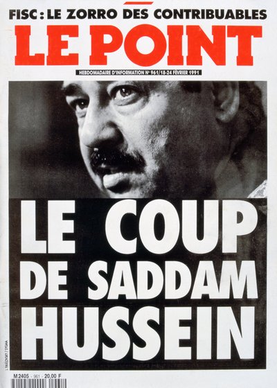 الغلاف الأمامي لـ Le Point ، فبراير 1991 بواسطة غير معروف