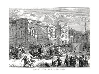 أمام Newgate من Old Bailey ، 1878 بواسطة غير معروف