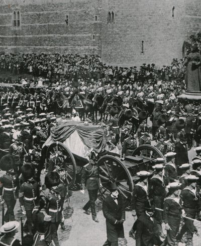 موكب جنازة الملك إدوارد السابع ، وندسور ، 20 مايو 1910. بواسطة غير معروف