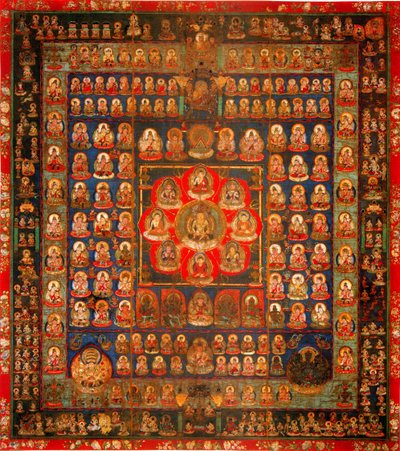 Garbhadhatu Mandala ، القرن الثامن التاسع بواسطة غير معروف