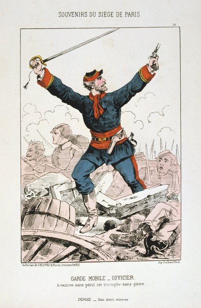 Garde Mobile - ضابط ، حصار باريس ، 1870-1871 بواسطة غير معروف