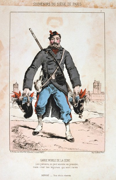 Garde Mobile de la Seine ، حصار باريس ، 1870-1871 بواسطة غير معروف