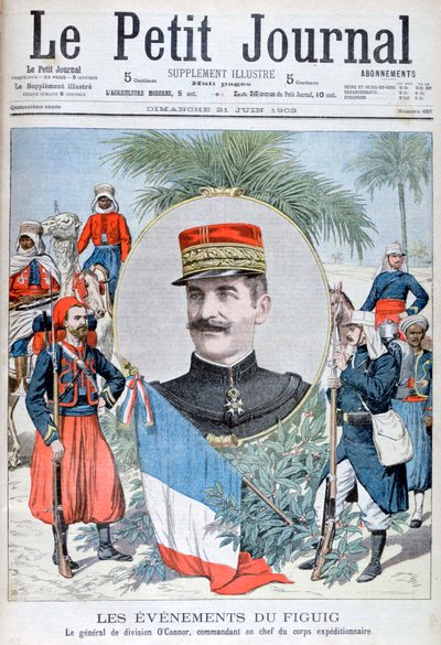 العميد أوكونور ، قائد القوة الاستكشافية إلى فكيك ، المغرب ، 1903. بواسطة غير معروف
