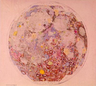 الخريطة الجيولوجية للقمر ، 1967 بواسطة غير معروف