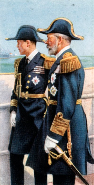 جورج الخامس وأمير ويلز يستعرضان الأسطول ، 26 يوليو 1924 ، c1935 بواسطة غير معروف