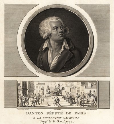 جورج دانتون ، نائب باريس في المؤتمر الوطني ، أعدم عام 1794 بواسطة غير معروف
