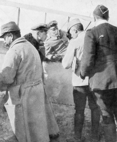 أسقط الطيارون الألمان من قبل الآس الفرنسي جان نافار ، 1916 بواسطة غير معروف