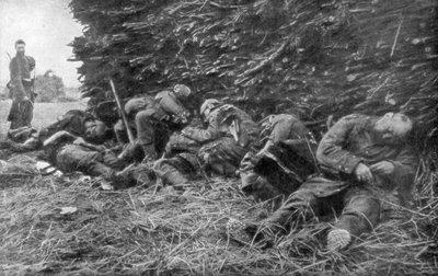 قتل الجنود الألمان بنيران المدفعية ، معركة المارن الأولى ، فرنسا ، 5-12 سبتمبر 1914 بواسطة غير معروف