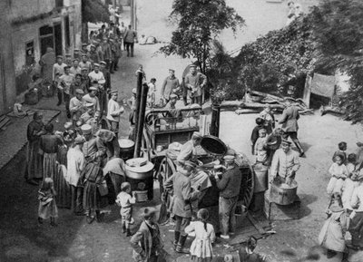 مطبخ ألماني مسافر ، فوج ، فرنسا ، الحرب العالمية الأولى ، 1916 بواسطة غير معروف