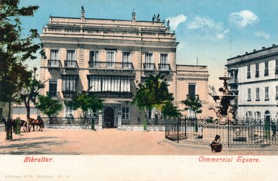 جبل طارق - الساحة التجارية ، c1900. بواسطة غير معروف