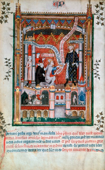 جيل دي بونتواز ، رئيس دير سانت دينيس ، 1317 بواسطة غير معروف