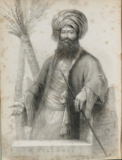 جيوفاني باتيستا بيلزوني 1778-1823 صورة من سرد العمليات وديسكو حديث بواسطة غير معروف