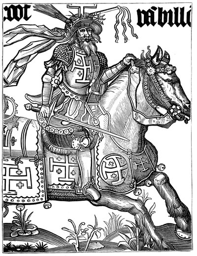 Godfrey of Bouillon ، القرن الحادي عشر الصليبي الفرنسي ، القرن الخامس عشر بواسطة غير معروف