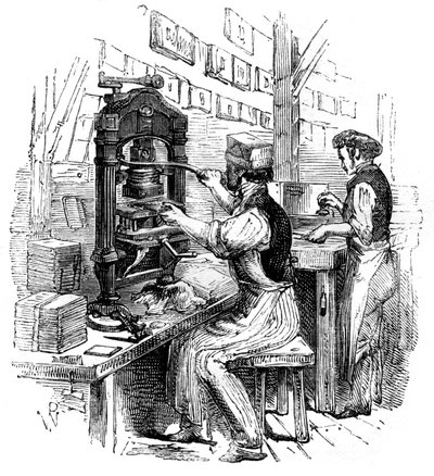مطبعة حجب الذهب ، 1886 بواسطة غير معروف
