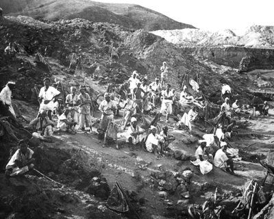 منجم ذهب ، كوريا ، c1900 بواسطة غير معروف