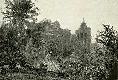 الخراب القوطي في حديقة باراكبور ، c1870 ، 1925. بواسطة غير معروف