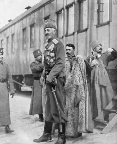 Grand Duke Nikolai Nikolaevich ، الجنرال الروسي في الحرب العالمية الأولى ، 16-17 مارس 1917 بواسطة غير معروف