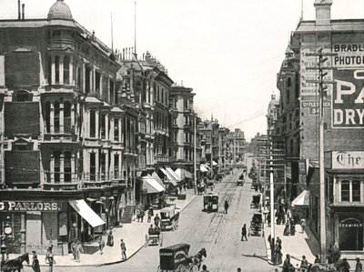 شارع جرانت باتجاه الشمال من شارع ماركت ، سان فرانسيسكو ، الولايات المتحدة الأمريكية ، 1895. بواسطة غير معروف