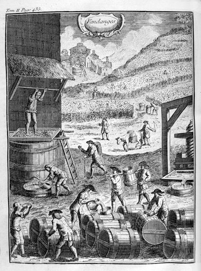 حصاد العنب 1775 بواسطة غير معروف