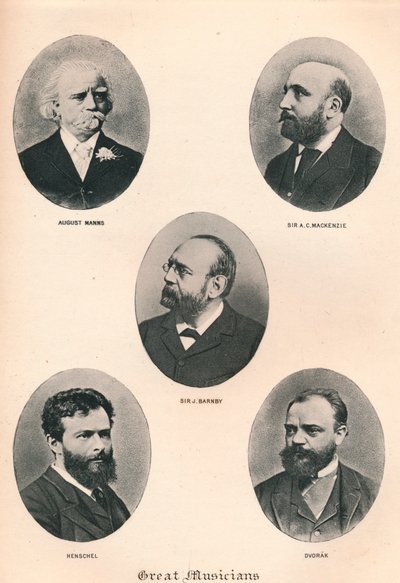 الموسيقيون العظماء - اللوحة الثامنة. ، 1895 بواسطة غير معروف