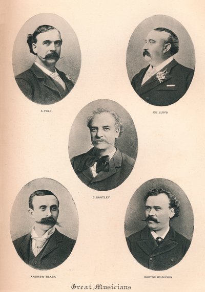 الموسيقيون العظماء - اللوحة السادسة. ، 1895 بواسطة غير معروف