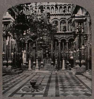 الكاتدرائية اليونانية في كنيسة القيامة ، القدس ، c1900 بواسطة غير معروف