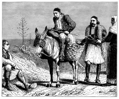 الفلاحون اليونانيون ، c1890 بواسطة غير معروف