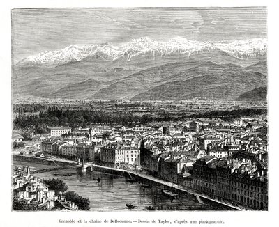 غرونوبل من سلسلة Belledonne ، فرنسا ، 1886 بواسطة غير معروف