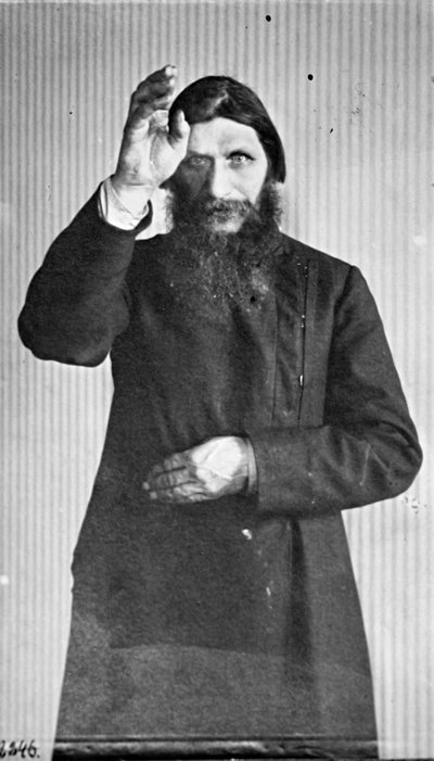 Grigori Yefimovich Rasputin ، الصوفي الروسي والمقدس ، c1914-c1916. بواسطة غير معروف