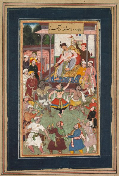 أداء الراقصين الغريبون ، c.1600. بواسطة غير معروف