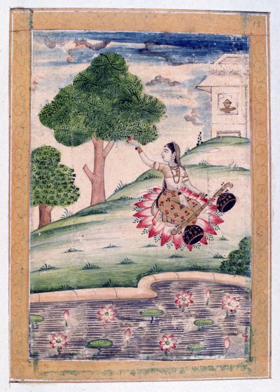 Gujari Ragini ، ألبوم Ragamala ، مدرسة راجستان ، القرن التاسع عشر بواسطة غير معروف