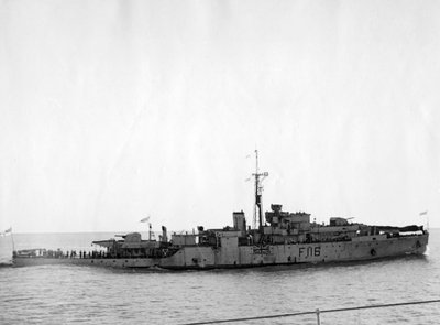HMS Amethyst ، بعد العمل على نهر اليانغتسي ، 20 أبريل 1949 بواسطة غير معروف