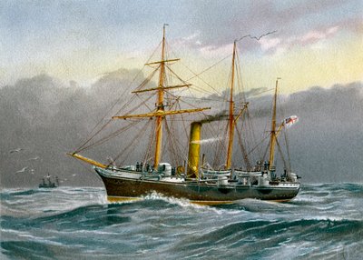 السفينة الملكية نيمفي ، السفينة الملكية البحرية ، c1890-c1893 بواسطة غير معروف