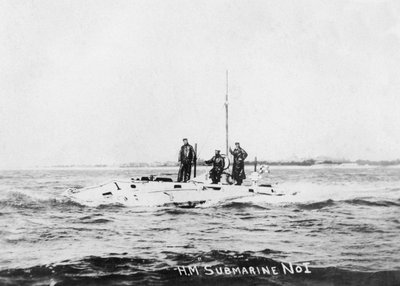 HM Submarine No1, c1908 بواسطة غير معروف