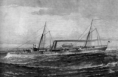 جلالة Torpedo Gun Boat Rattlesnake ، 1887 بواسطة غير معروف