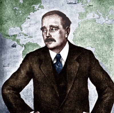 إتش جي ويلز - صورة الروائي والصحفي وعالم الاجتماع والمؤرخ الإنجليزي ، ج. 1933. 21 سبتمبر 1866 - 13 أغسطس 1946. حرب العوالم. بواسطة غير معروف