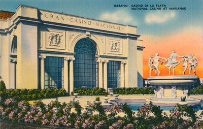 هافانا: Casino De La Playa. الكازينو الوطني في مارياناو ، c1910 بواسطة غير معروف