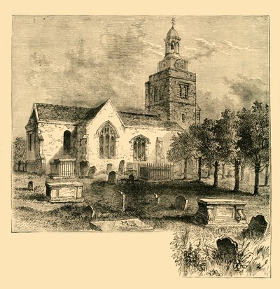 كنيسة هامرسميث أبرشية ، في عام 1820 ، c1878. بواسطة غير معروف