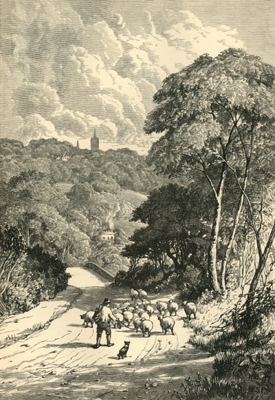 هامبستيد ، من طريق كيلبورن ، c1876. بواسطة غير معروف