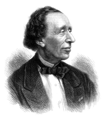 هانز كريستيان أندرسون ، الشاعر الدنماركي ومؤلف القصص الخيالية ، 1875 بواسطة غير معروف