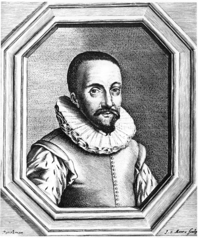 هانز ليبرشي ، أخصائي العيون الهولندي الفضل في اكتشاف التلسكوب ، 1655 بواسطة غير معروف