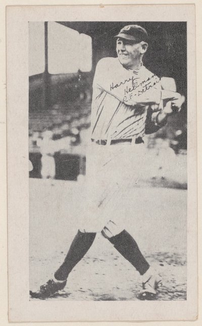 هاري هيلمان ، RF ، ديترويت ، من بطاقات قطاع البيسبول W575-2 ، كاليفورنيا. 1921-1922. بواسطة غير معروف