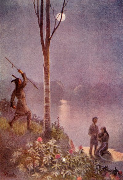 استوى رمحه وضرب الحزام ، 1914. بواسطة غير معروف