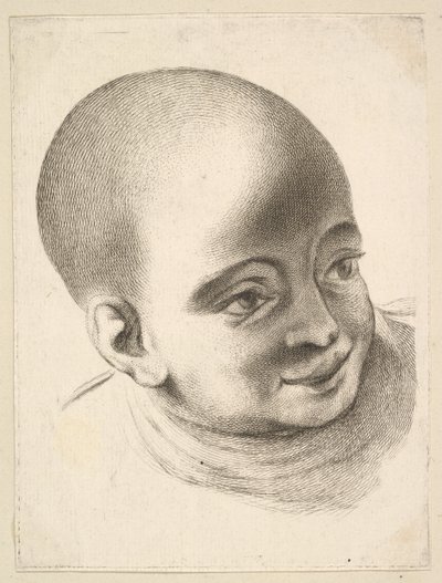 رأس طفل ، من Livre de Têtes Gravées dapres F. Boucher et Autres Book of ... ، القرن الثامن عشر. بواسطة غير معروف